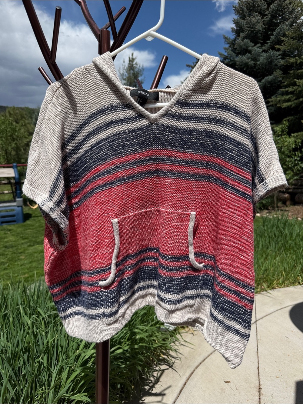 Forever 21 Poncho/Hoodie Sweater